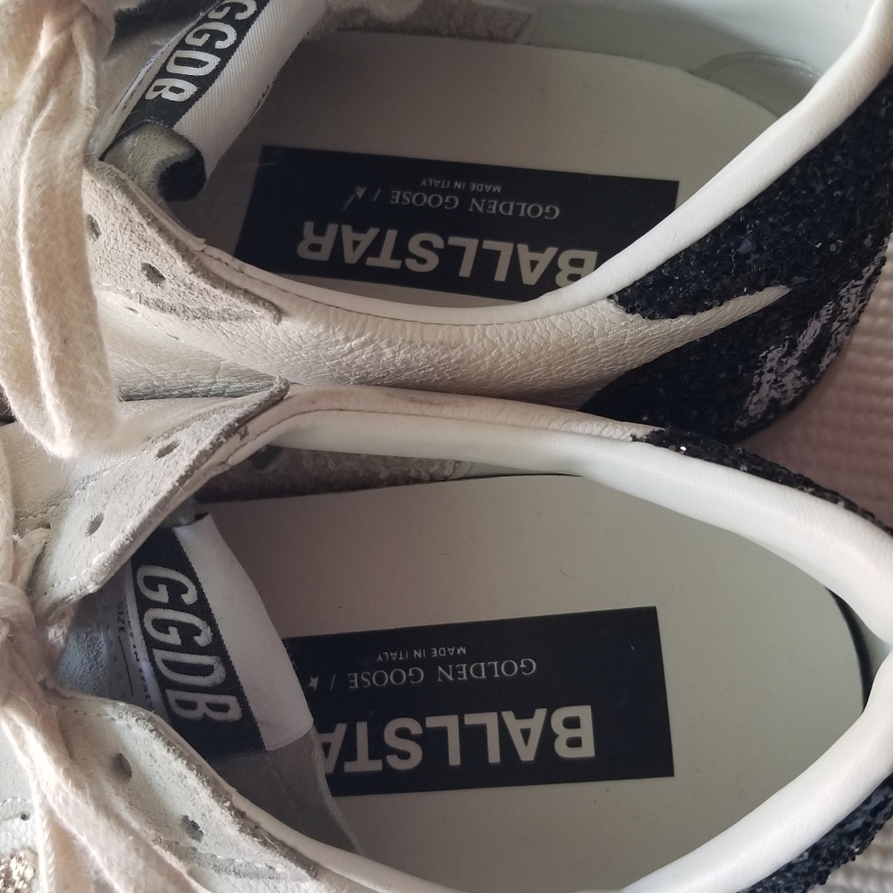 Golden Goose Women's Cream and Gold Star Sneakers EURO 41= US 10.5 - Picture 4 of 12